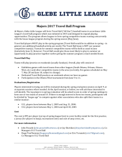 Majors 2017 Travel Ball Program