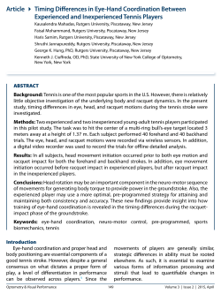 Article > Timing Differences in Eye