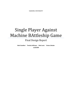 Single Player Against Machine BAttleship Game