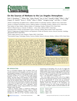 On the Sources of Methane to the Los Angeles Atmosphere