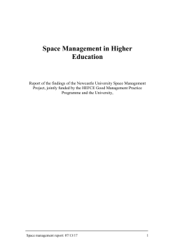 Space Charging Report Structure