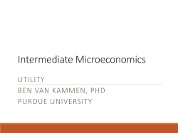 Intermediate Microeconomics - Career Account Web Pages