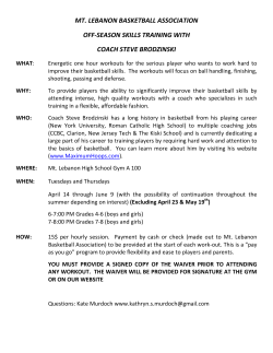 mt. lebanon basketball association off