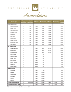 Accommodations - The Resort at Paws Up