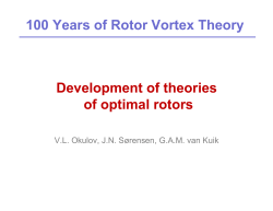 100 Years of Rotor Vortex Theory Development of