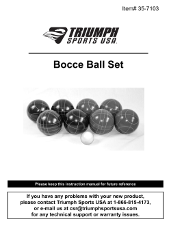 Bocce Ball Set