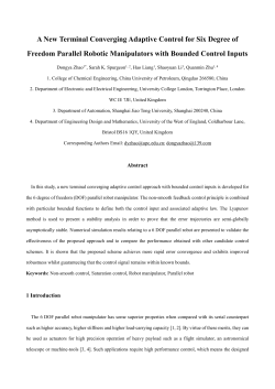 3 Terminal converging adaptive control with bounded inputs