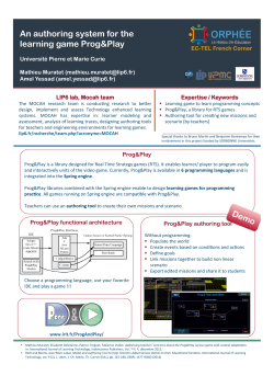 An authoring system for the learning game - EC