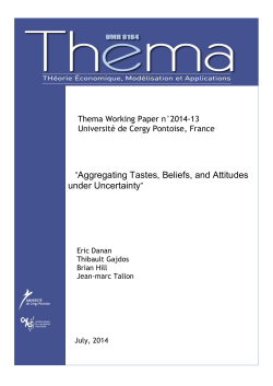 Aggregating Tastes, Beliefs, and Attitudes under