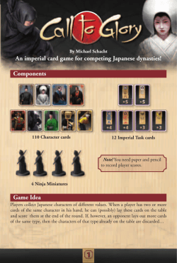 Components Game Idea An imperial card game for