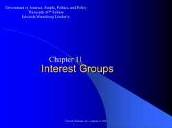 Interest Groups