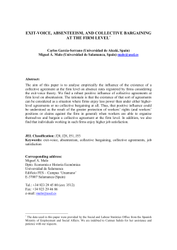 collective agreements at firm level