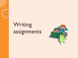 5_Writing an effective assignment