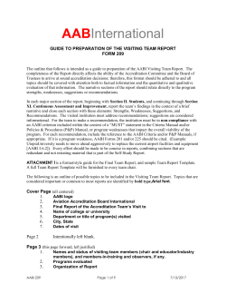 209 word doc - Aviation Accreditation Board International