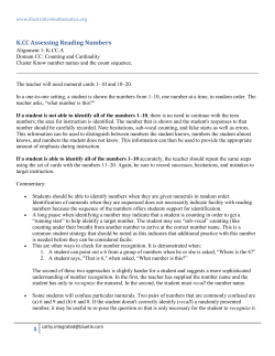 The teacher will need numeral cards 1&ndash;10 and 11&ndash;20.