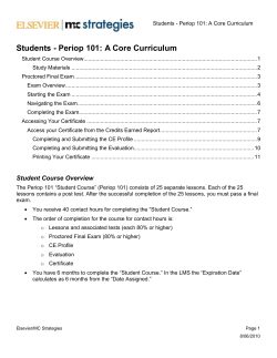 Periop 101