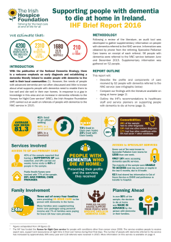 Supporting people with dementia to die at home (Brief report)