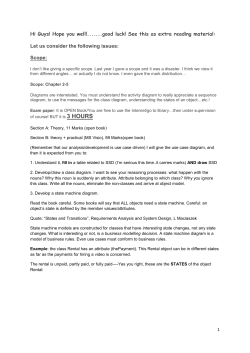 Exam Scope and Notes