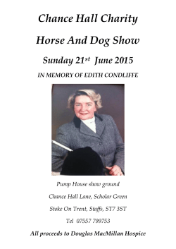 Chance Hall Charity Horse And Dog Show