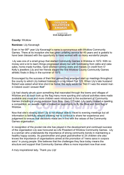 Lily Kavanagh, Wicklow