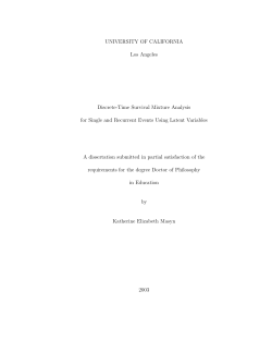 UNIVERSITY OF CALIFORNIA Los Angeles Discrete-Time