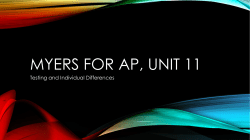 Myers for AP, Unit 11 - Renton School District