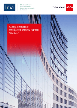 Global economic conditions survey report: Q1, 2017