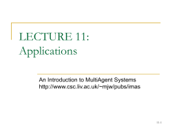 Lecture 11: Applications - CS