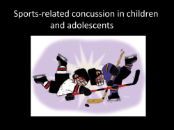 Concussion PPT presentation