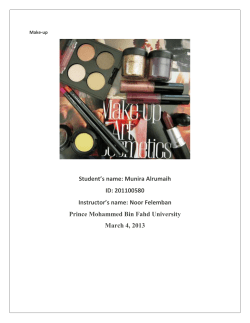 Our statistical analyses of makeup by inspection time were obtained