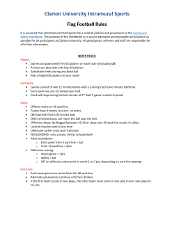 Clarion University Intramural Sports