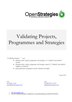 PRUB-Validate Public Sector Investments