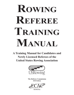rowing referee training manual