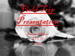 Field Trip Presentation - EFC 2