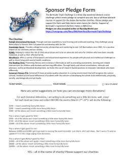Sponsor Pledge Form - Bermuda Triple Challenge