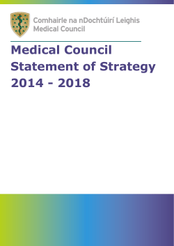 Medical Council Statement of Strategy 2014