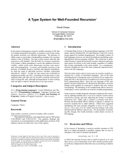 A Type System for Well-Founded Recursion