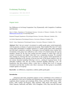 Sex differences in in-group cooperation vary
