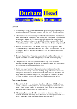 Competitors Responsibilities