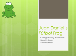 Juan Daniel*s F&uacute;tbol Frog