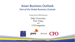 Asian Business Outlook Part of the Global - Duke