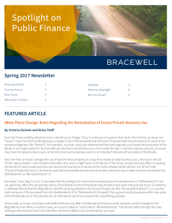 Spotlight on Public Finance, Spring 2017
