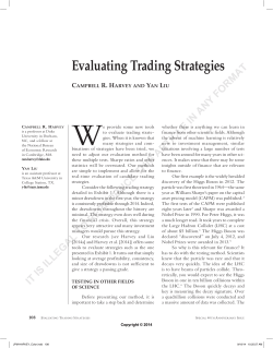 Evaluating Trading Strategies