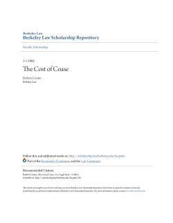 The Cost of Coase