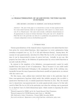 A CHARACTERIZATION OF QUASICONVEX VECTOR