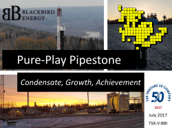 Pure-Play Pipestone - Blackbird Energy Inc.