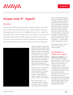Avaya one-X&reg; Agent