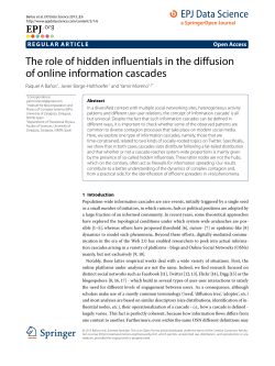 The role of hidden influentials in the diffusion of online information