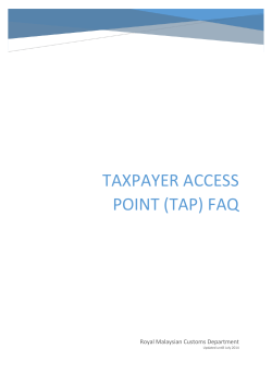 taxpayer access point (tap) faq