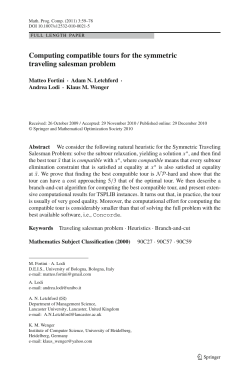 Computing compatible tours for the symmetric traveling salesman